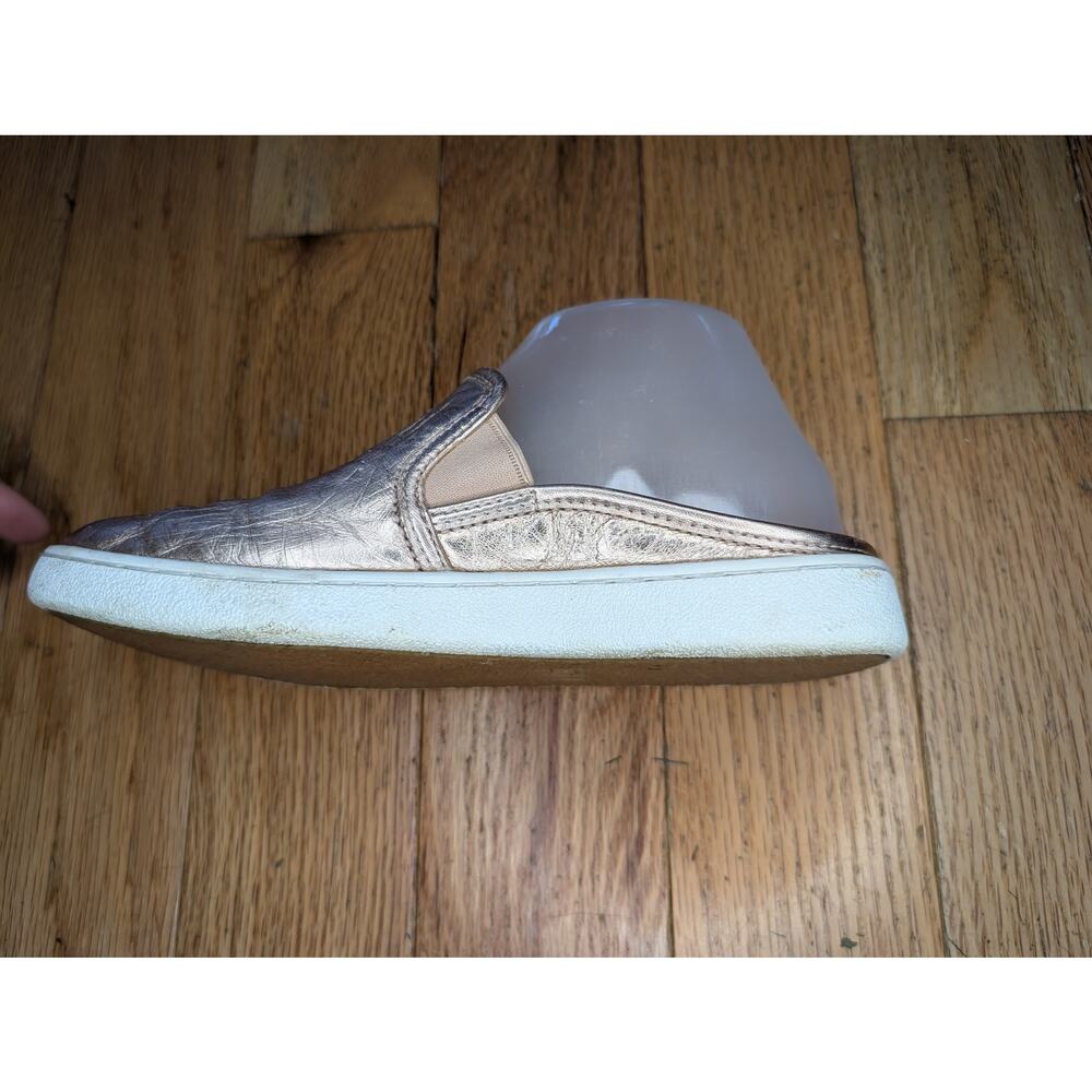 UGG Womens Luci Rose Gold Metallic Leather Slip On Sneaker Mule Slippers Size 6 - Picture 6 of 9